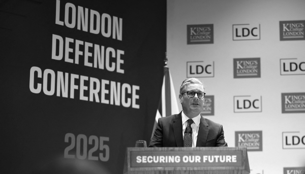 Le premier ministre britannique Keir Starmer lors de la Conférence de Londres sur la défense, le 8 mai 2025.