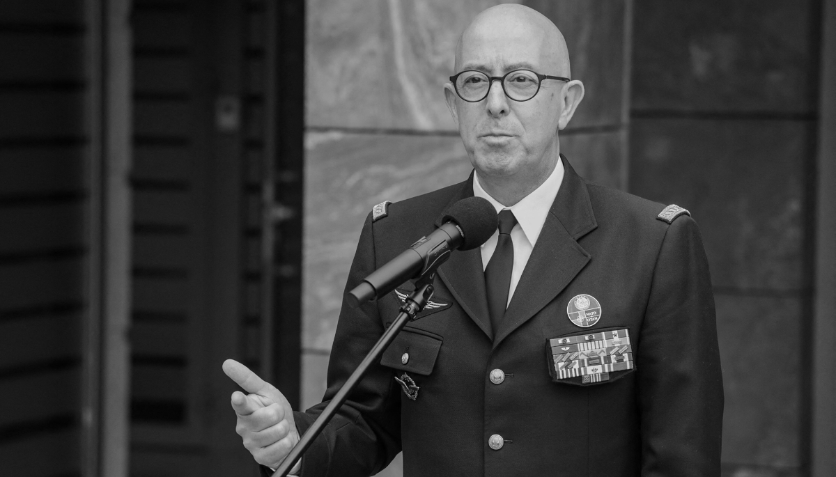 Le général Philippe Lavigne, le 18 juin 2024 à Varsovie. 