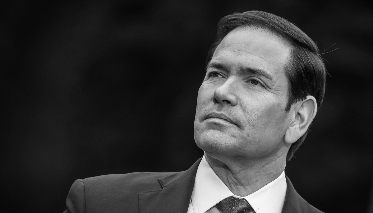 Le secrétaire d'État américain Marco Rubio lors de la réunion du G7 à Vaux-De-Cernay (France), le 27 mars 2026.