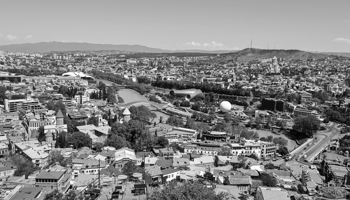 Vue de Tbilissi, Géorgie.