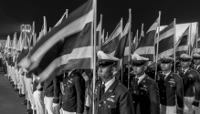 Des militaires de la garde d'honneur thaïlandaise.