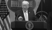 Le président américain Donald Trump à Washington, DC, le 6 avril 2026. 