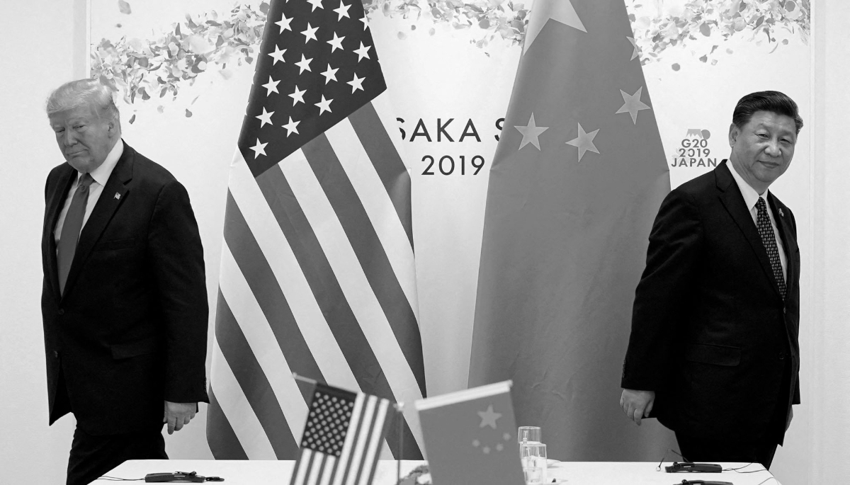 Le président Donald Trump participe à une réunion bilatérale avec son homologue chinois Xi Jinping lors du sommet des dirigeants du G20 à Osaka, au Japon, le 29 juin 2019.