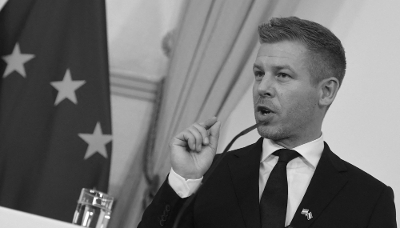 Le premier ministre hongrois Peter Magyar à Vienne (Autriche), le 21 mai. Xinhua/He Canling/APA