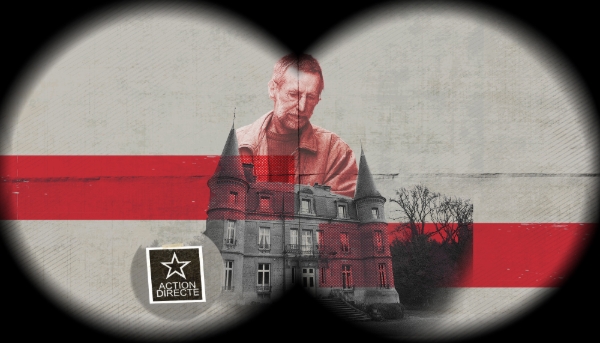 Le tueur en série français Michel Fourniret et le château du Sautou (Ardennes), qu'il avait acquis en 1989.