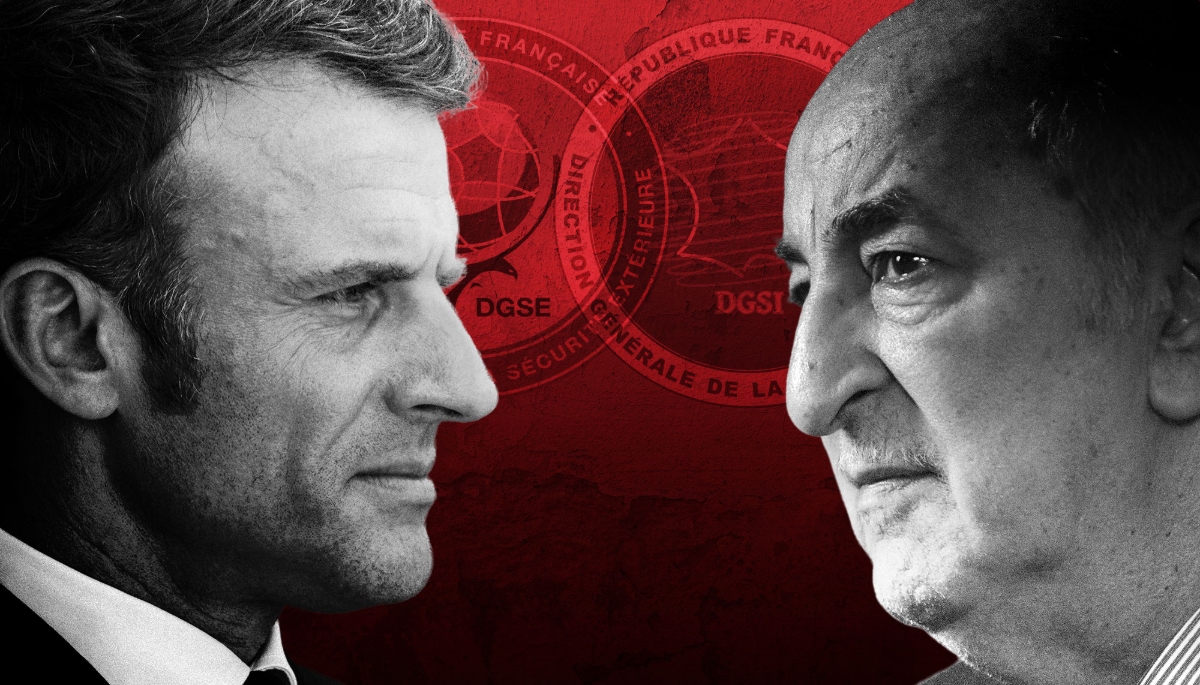 Le président français Emmanuel Macron et son homologue algérien Abdelmadjid Tebboune.