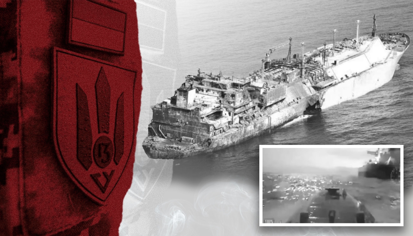 Opérant depuis le port d'Odessa, un vraquier civil sert de plateforme de projection au renseignement militaire ukrainien. Le dispositif est piloté par le GUR, avec l’implication du Group 13.