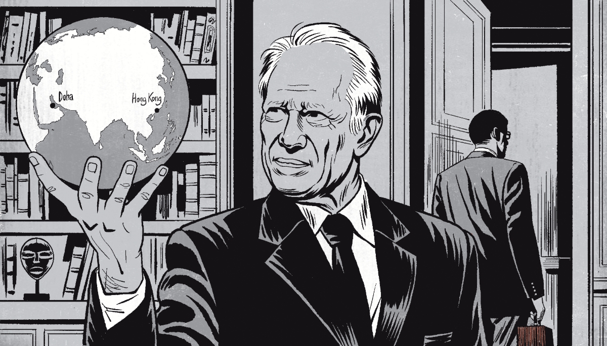 L'ancien premier ministre français Dominique de Villepin (2/3).