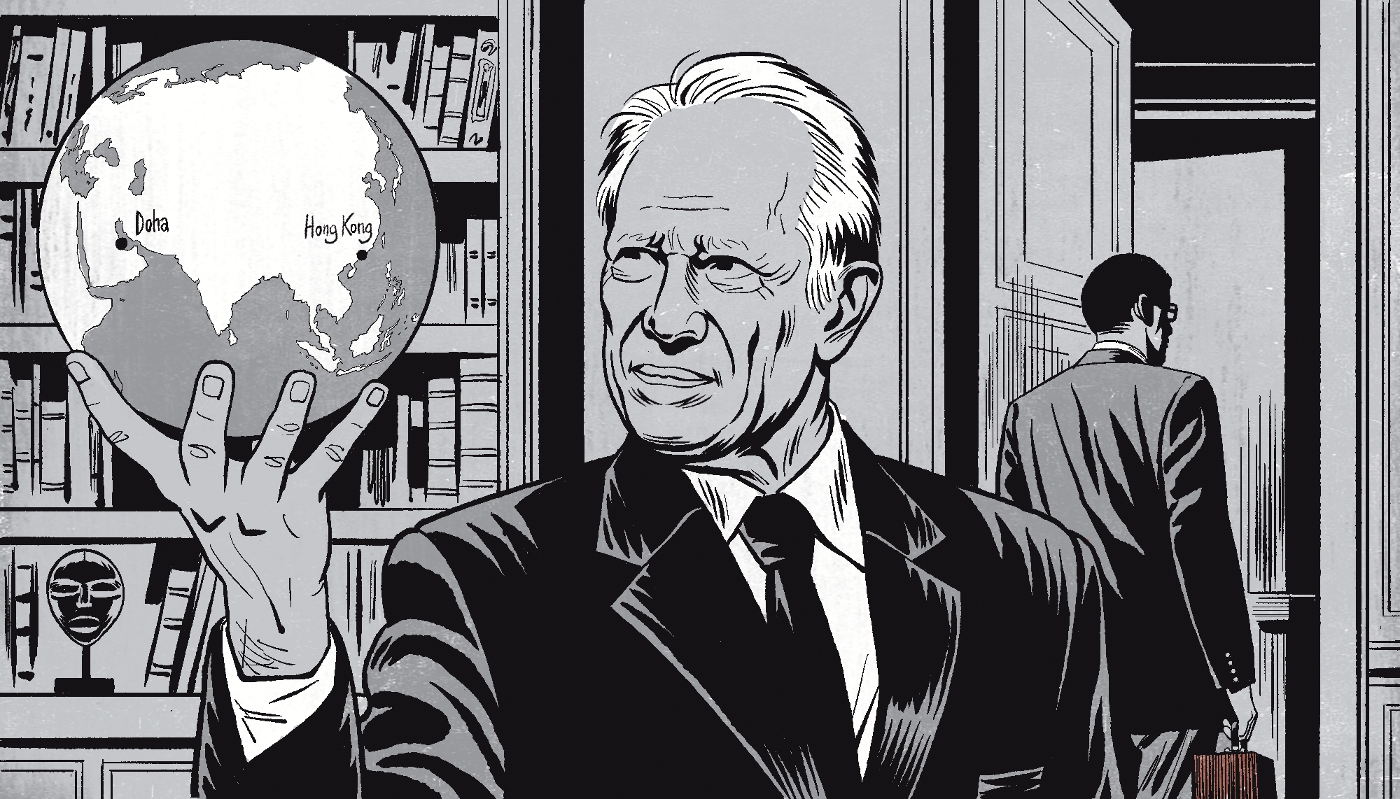 L'ancien premier ministre français Dominique de Villepin (2/3).