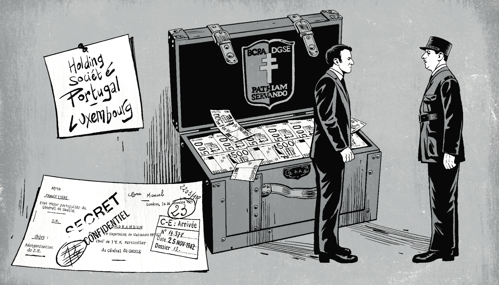 Des deux guerres mondiales au tribunal, les mésaventures du 'magot' secret de la DGSE