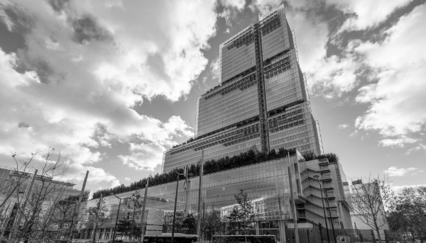 Vue extérieure du tribunal judiciaire de Paris.