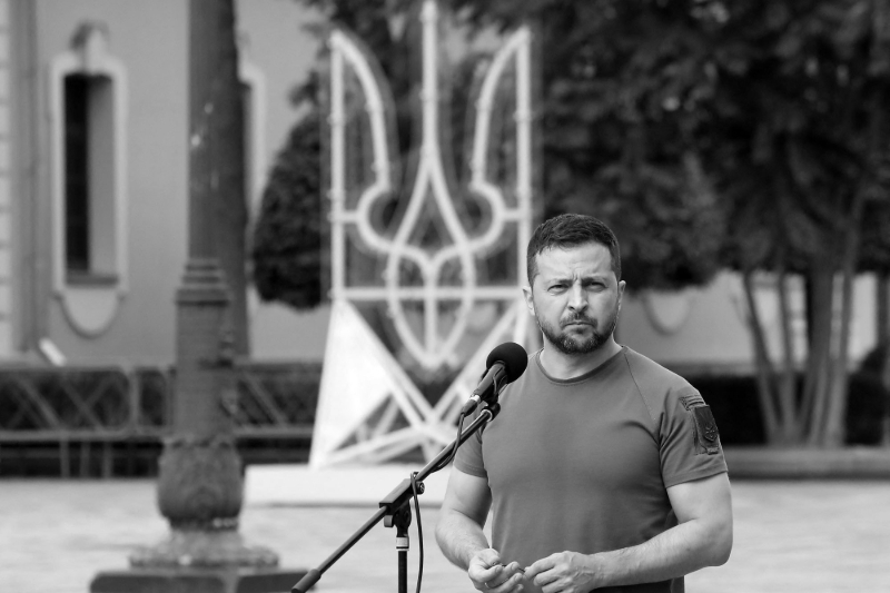 Le président ukrainien Volodymyr Zelensky.