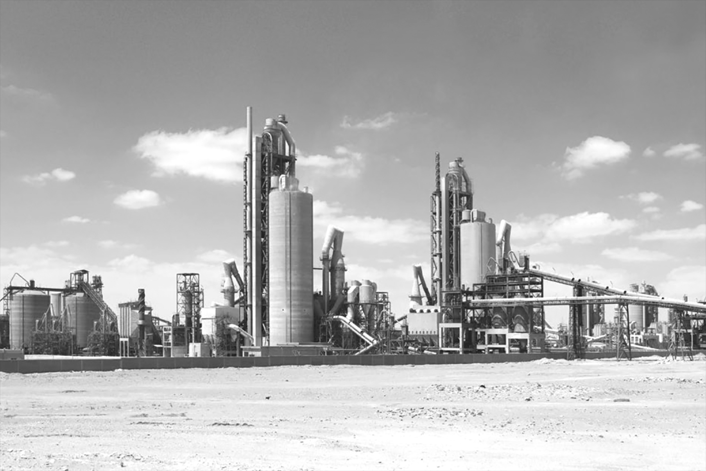 La cimenterie Sinai Cement à proximité d'al-Arish, en Egypte.