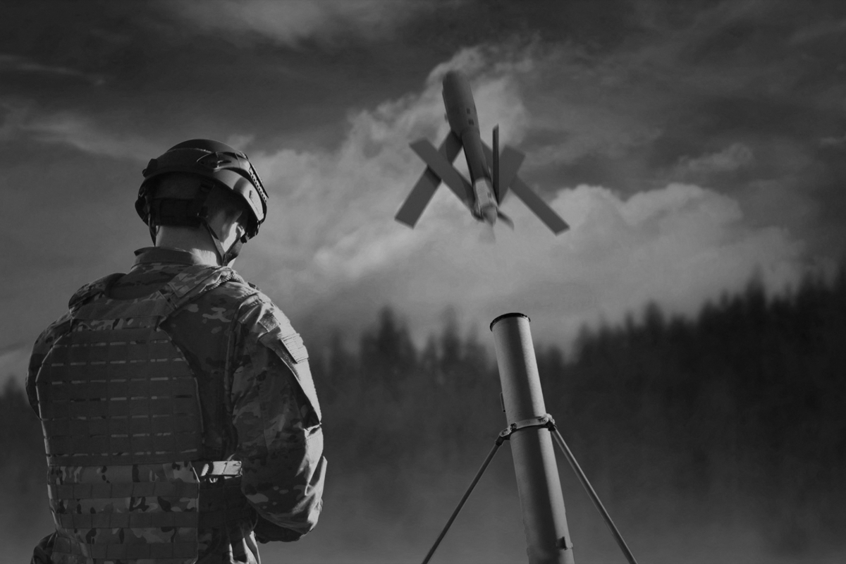 Un drone Switchblade du fabricant américain AeroVironment.