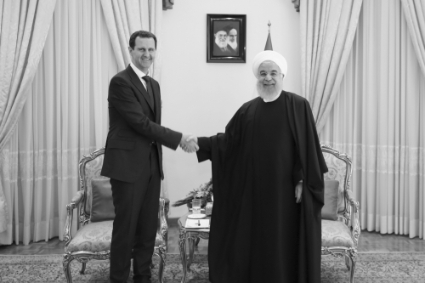Le président syrien Bachar al-Assad et le président iranien Hassan Rohani, le 25 février 2019.