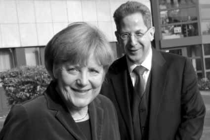 Angela Merkel avec Hans-Georg Maassen, alors patron du BfV.
