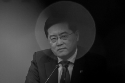 Le ministre chinois des affaires étrangères, Qin Gang, lors d'une conférence de presse à Pékin, le 7 mars 2023.