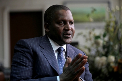 Founder and Chief Executive of the Dangote Group Aliko Dangote.
