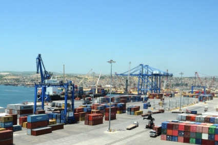 Le terminal à conteneurs du port de Lobito (Angola), l'une des cibles d'Abu Dhabi Ports.