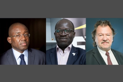 De g. à d. : Marc Vincens Wabi (Deloitte), Eric N'guessan (EY Afrique) et Jean-Luc Ruelle (KPMG)