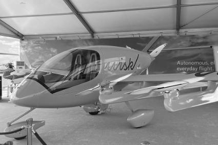 Un aéronef électrique à décollage vertical de la société Wisk Aero.