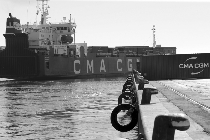 Un navire de CMA CGM quittant Marseille, le 25 août 2020, pour secourir Beyrouth.