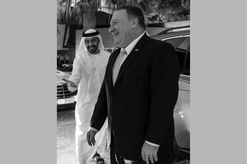 Mohamed bin Zayed al-Nahyan a reçu en janvier le secrétaire d'Etat américain Mike Pompeo.