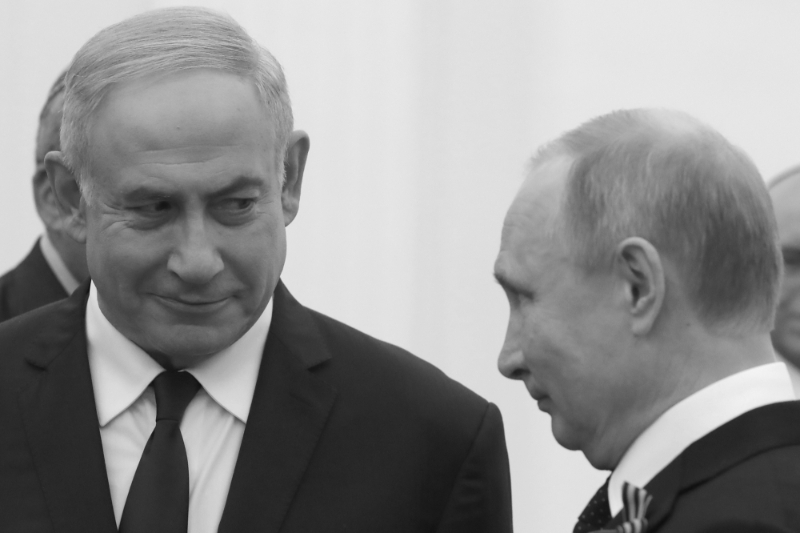 Le président russe Vladimir Poutine et le premier ministre israëlien Benjamin Netanyahou, mai 2018.