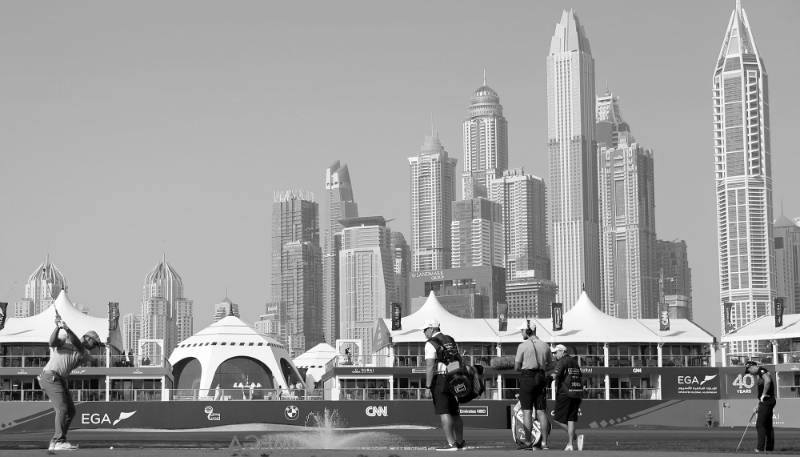 L'Emirates Golf Club, ici lors du tournoi de golf Omega Dubai Desert Classic 2020.
