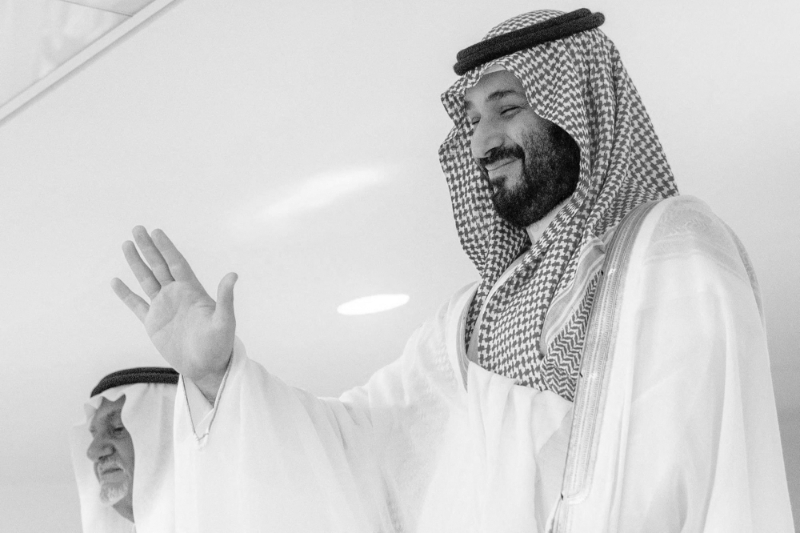Le prince héritier d'Arabie saoudite Mohammed bin Salman durant la Coupe du roi Salman entre Al-Hilal et Al-Wehdah, à Djeddah, le 12 mai 2023.