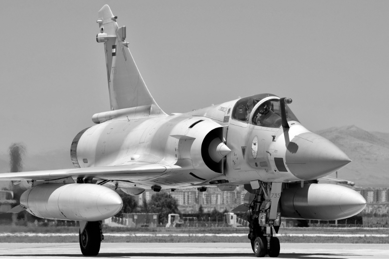 Un Mirage 2000-9 de l'armée de l'air émiratie.