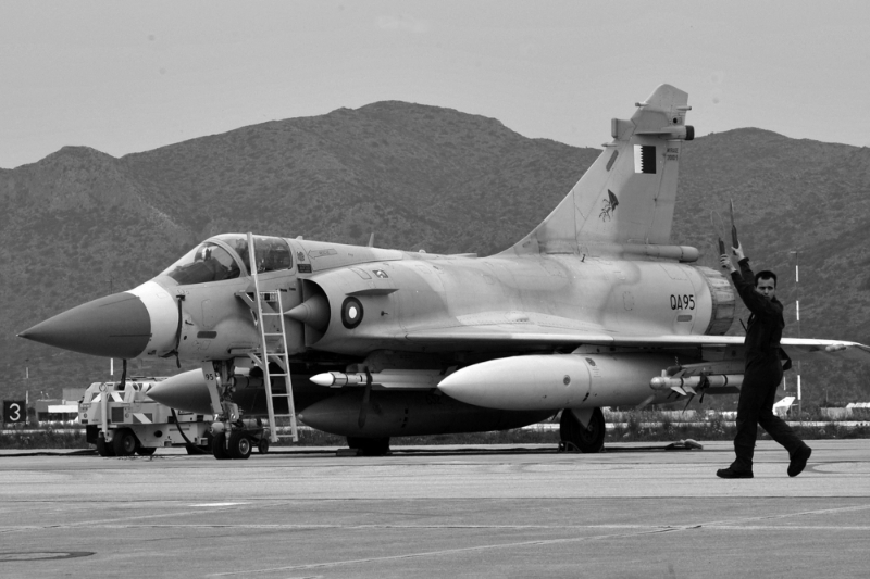 Un Mirage 2000-5 de l'armée de l'air du Qatar. Doha va céder douze de ces appareils à Jakarta.