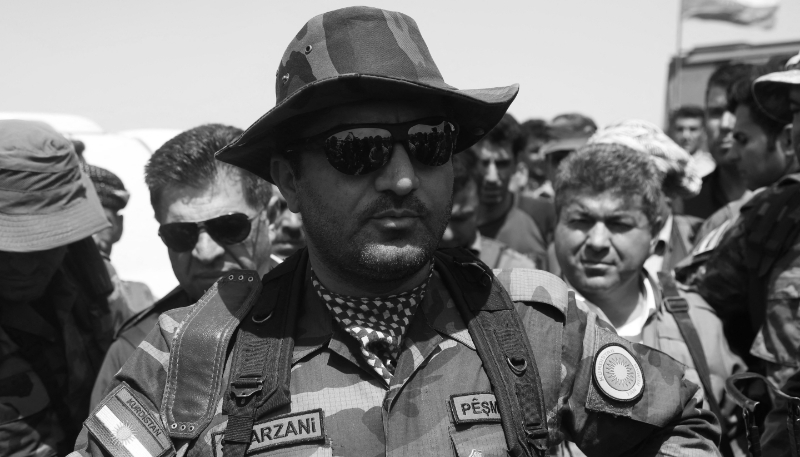Sirwan Barzani dans la région de Mossoul, Irak, 14 août 2016.