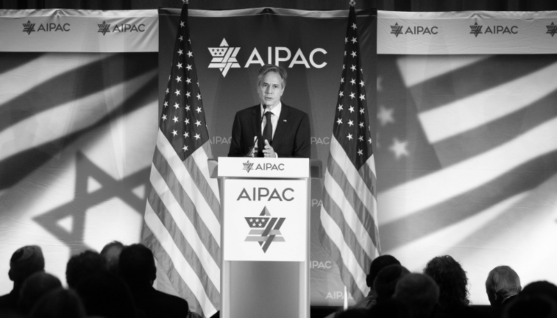 Le secrétaire d'État américain Antony Blinken lors du sommet de l'American Israel Public Affairs Committee (AIPAC) à Washington, le 5 juin 2023.