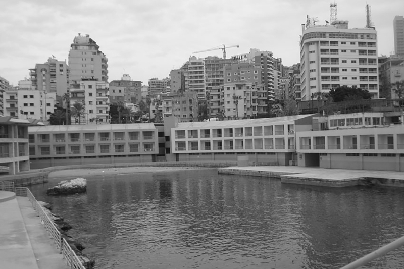 Le Club militaire central (CMC) de Beyrouth.