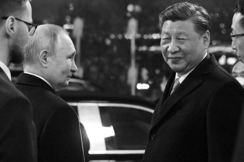 Le président russe Vladimir Poutine et son homologue chinois Xi Jinping à Moscou, en mars 2023.