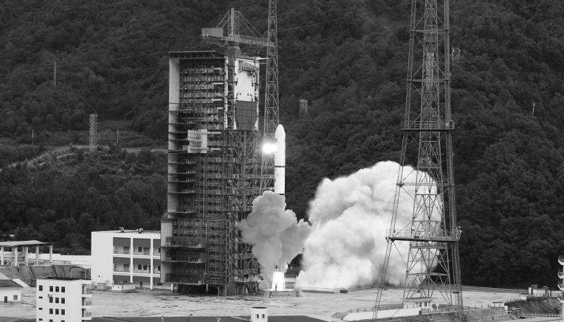 Une fusée Longue Marche-2D transportant le satellite Yaogan-39 décolle de la base de lancement de Xichang, dans la province du Sichuan (sud-ouest de la Chine), le 5 octobre 2023.
