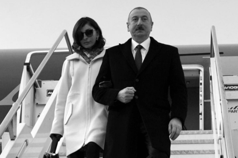 Le président azerbaïdjanais Ilham Aliyev et son épouse, Mehriban Aliyeva.