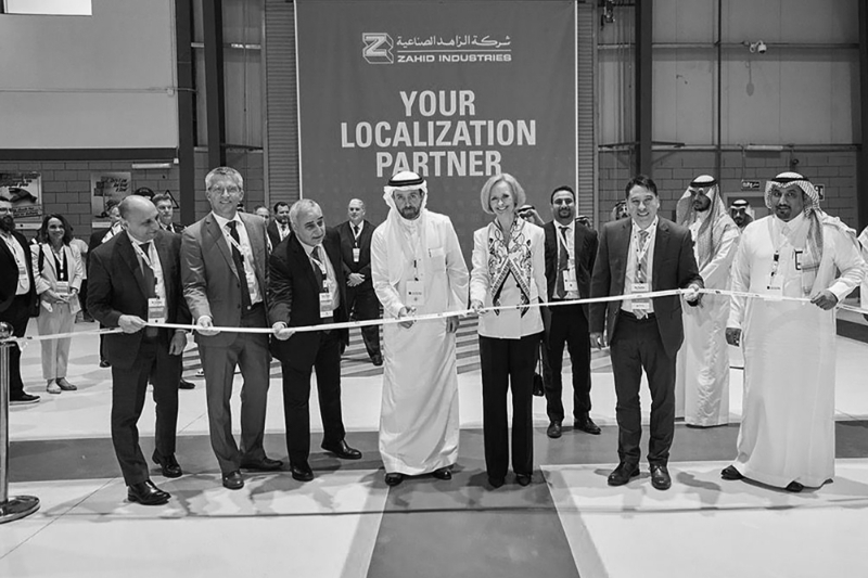 L'inauguration du site de production dédié à la défense de Zahid Industries, le 16 janvier, dans la zone industrielle de Djeddah (Arabie saoudite).