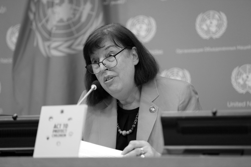 Virginia Gamba, représentante spéciale du secrétaire général de l'ONU pour les enfants dans les conflits armés.