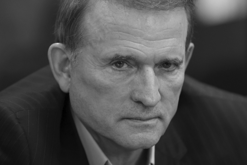 Viktor Medvedchuk, coprésident du parti politique ukrainien Opposition Platform - For life (OPFL).
