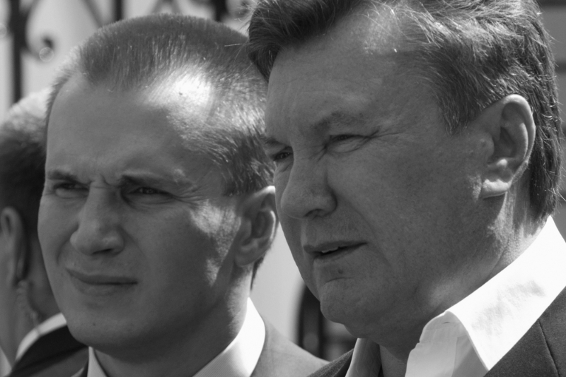 Olexandre Ianoukovitch et son père Viktor.