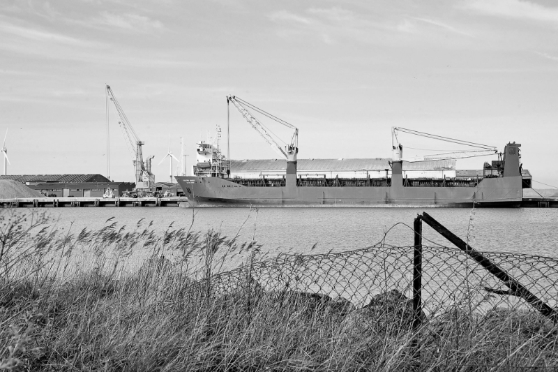 Le cargo Baltic Leader, au port de Boulogne-sur-Mer depuis le 26 février.