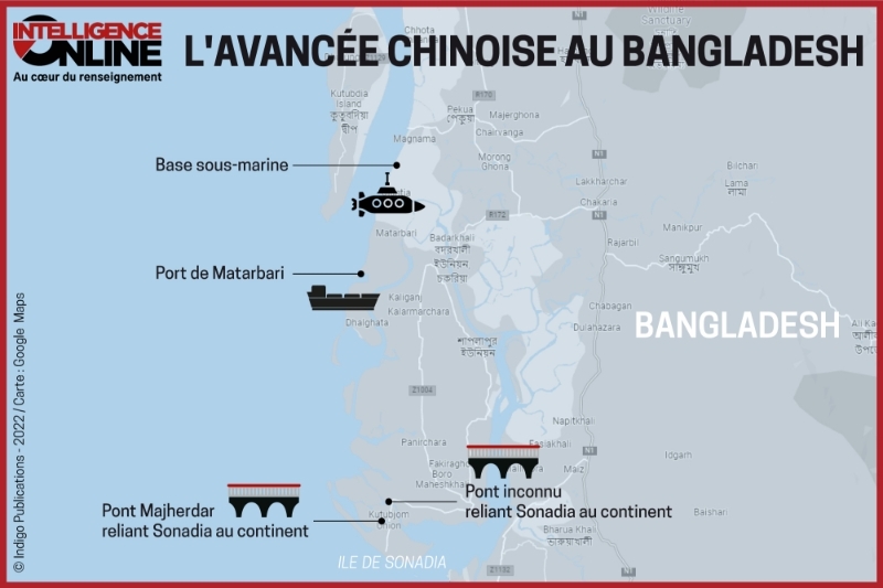 L'avancée chinoise au Bangladesh.