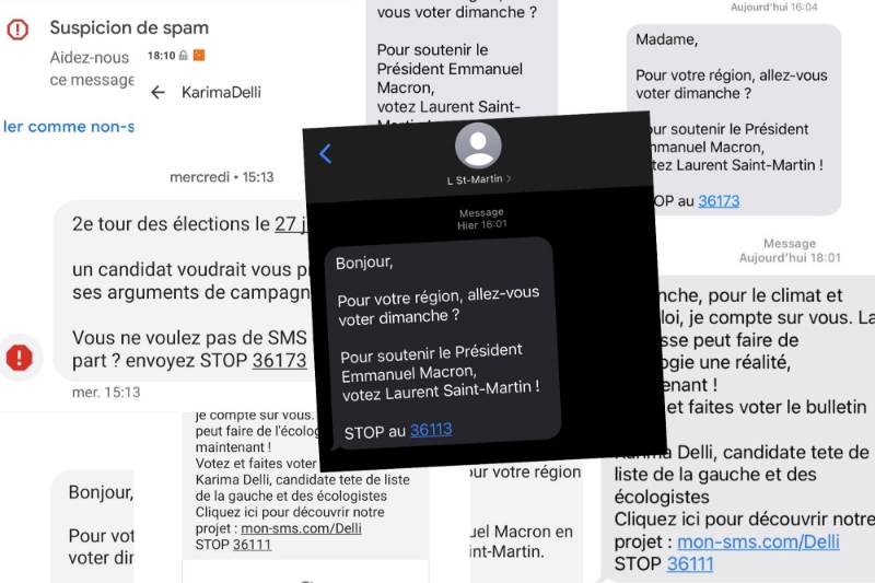 Certains candidats aux régionales ont lancé de vastes campagnes de SMS.