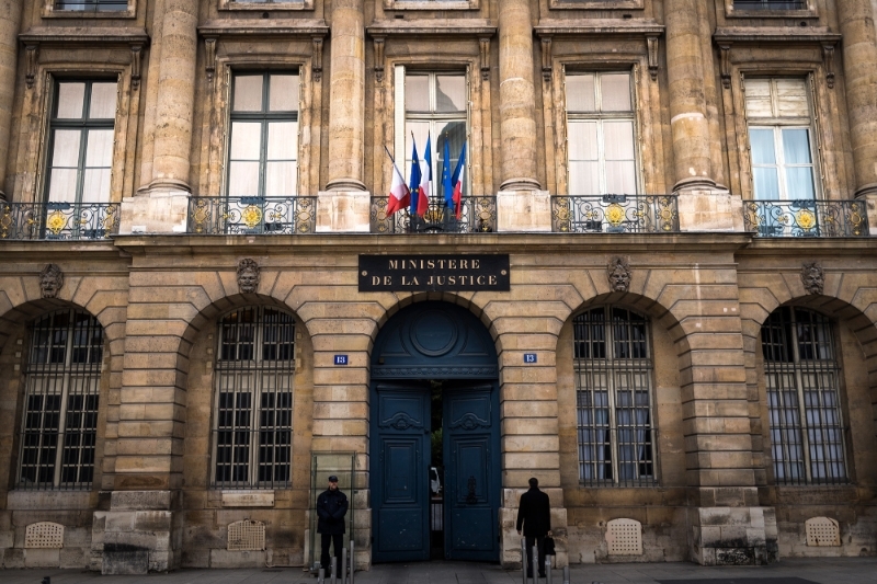 Le ministère de la justice, place Vendôme, à Paris.